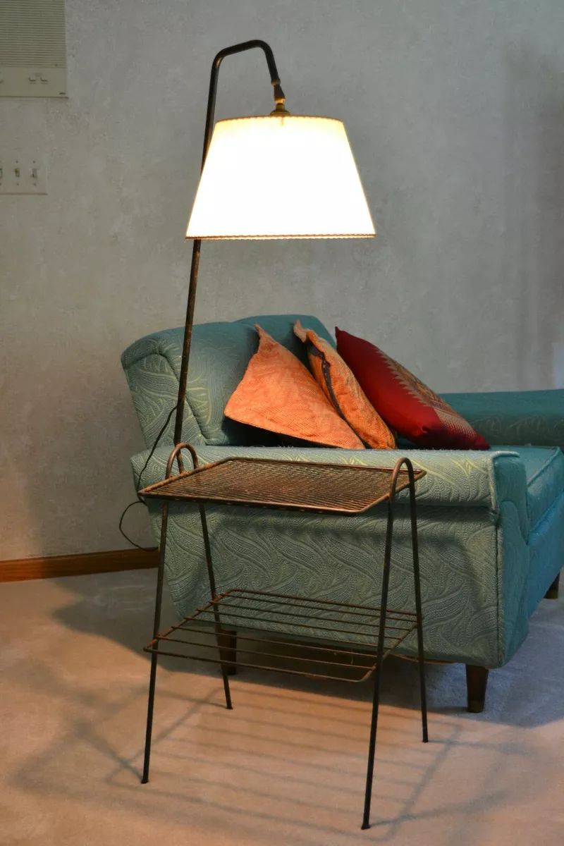 Retro on sale lamp table