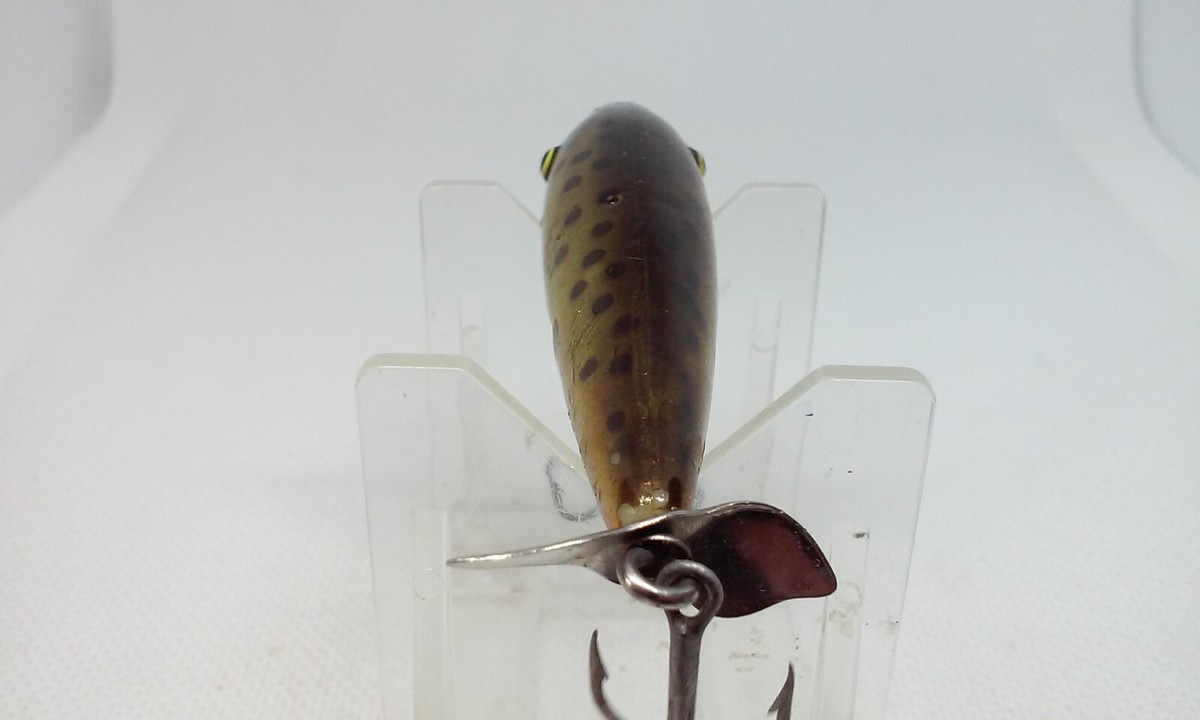 Vtg Rhoden's Baby Johnny Rattler Gold 2 1/2