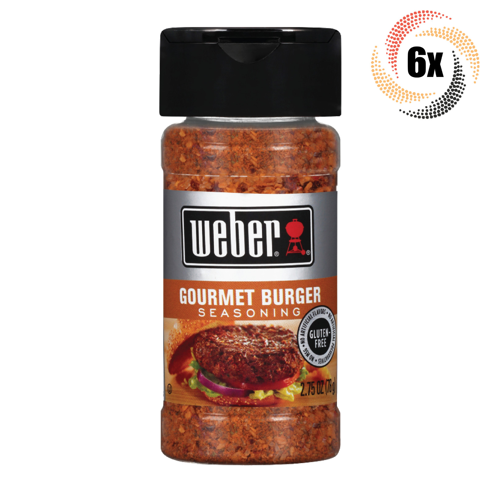 приправа для бургеров Weber Gourmet Flavor из 6 шейкеров 275 унции Без глютена и глутамата натрия 6290₽