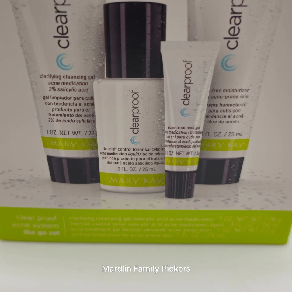 Mary Kay Clear Proof Go Set Sistema de Acné Tamaño de Viaje Caducado 12/22 Nuevo en Caja Foto 3 de 4