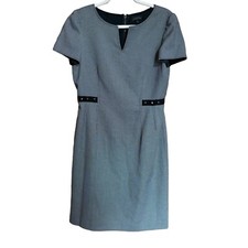 Tahari ASL Levine Dress Womens 8 Multicolor Tweed Cocktail Career Sheath