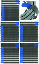 50 x Cable Hook and Loop 400 x 40mm Blue FK Hook and Loop Tape Cable Ties Hook and Loop Straps