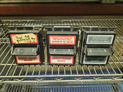 FOR REPAIR 3x Japan Cash Machine DBV-20 DBA-01 $1 Bill Acceptor Vending Arcades