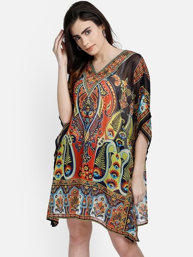 Plus Size Tunic Tops Beachwear Caftan 