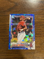2021 Bowman Draft Sapphire BDC-133 Trent Deveaux Los Angeles Angels Mint