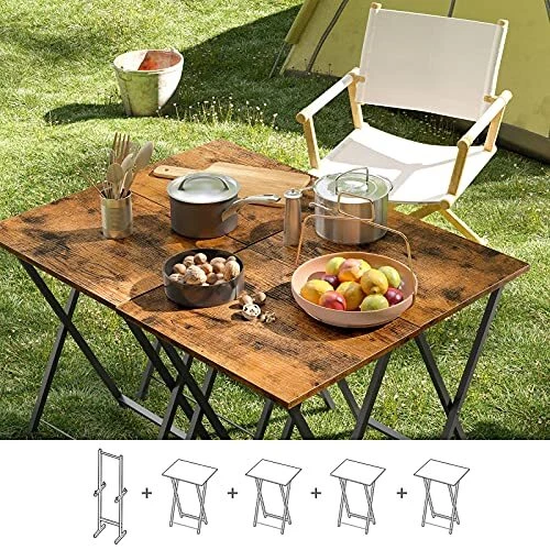 Tv tray 2024 storage rack