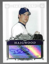 Daniel Haigwood 2006 Bowman Sterling Prospects Autograph #BSP-DH Rangers Rookie