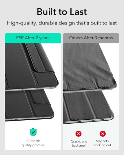 ESR iPad Pro 11 inch Trifold Case REBOUND Model 2021-2022 Pencil Holder - Picture 7 of 12