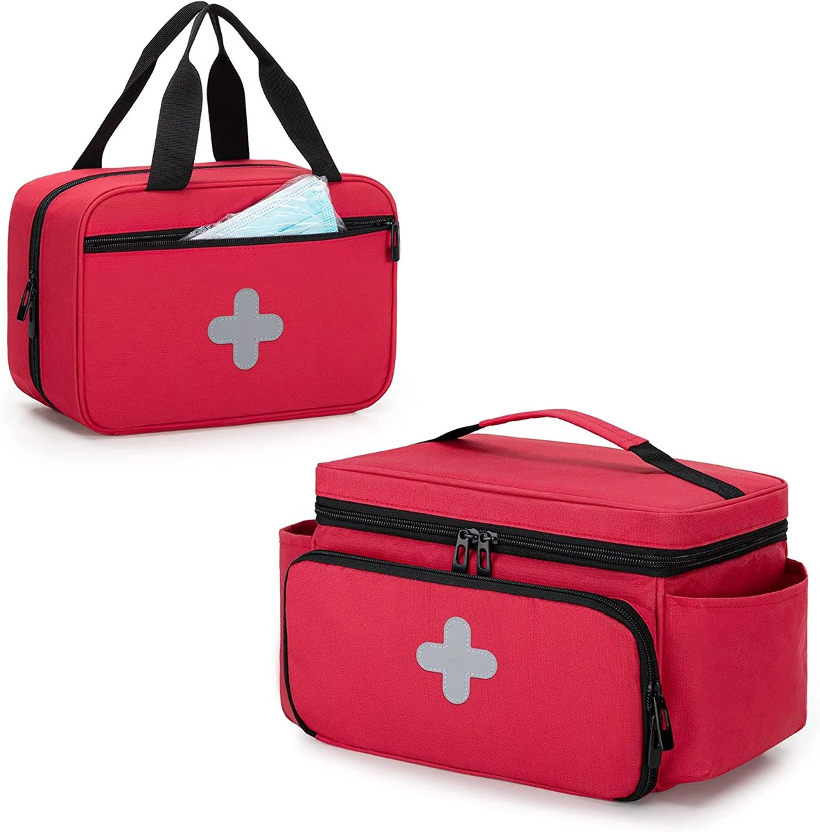 CURMIO Small Medicine Storage Bag Empty, Family First Aid