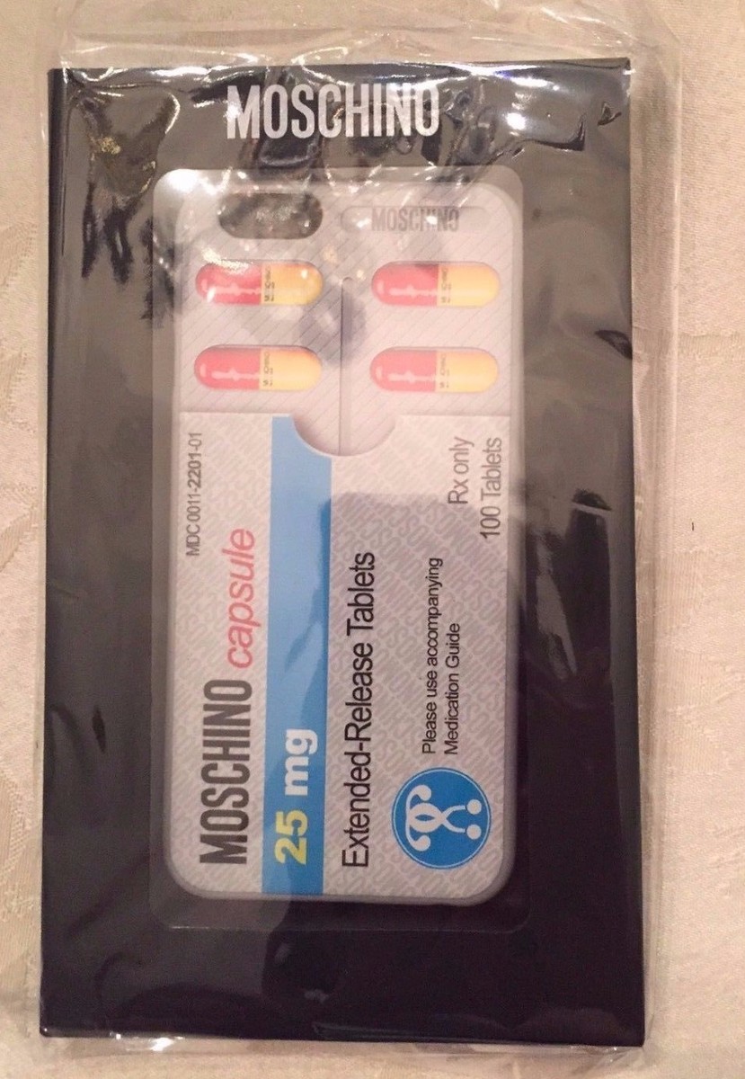 SS17 Moschino Couture Jeremy Scott Pills CASE FOR iPhone 6