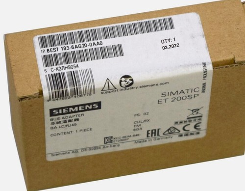 Neu Siemens 6ES7 193-6AG20-0AA0 / 6ES7193-6AG20-0AA0 Busadapter