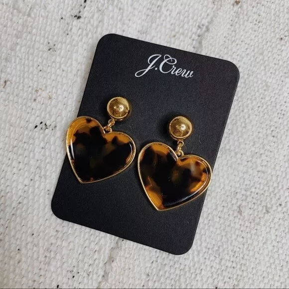 J crew heart earrings online