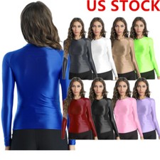 Women's Top Long Sleeve T-Shirt Casual Solid Color Slim Fit Breathable Tops