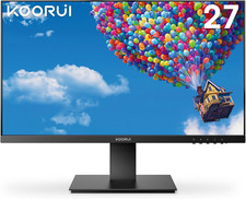 27 Inch Monitor, Full HD 1080P 75Hz Computer Monitor, IPS Display, HDMI, VGA, 5M