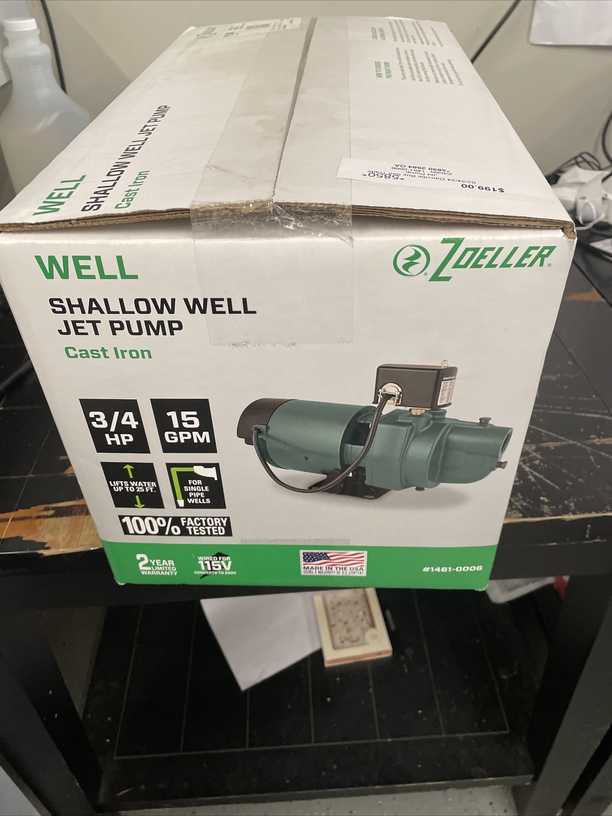 Zoeller 115 and 230Volt Cast Iron Shallow Well Jet Pump 14610006 eBay