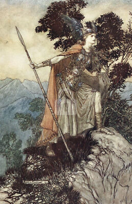 The Rhinegold & the Valkyrie 12 (1910), Arthur Rackham *Art Postcard*