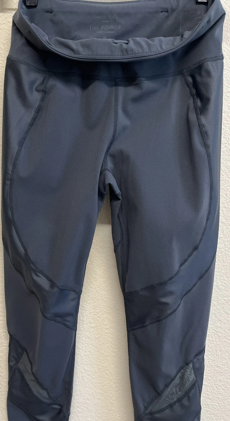 sweaty-betty power 7/8 wetlook mesh leggings