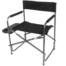 Ozark Trail WFC-95200 Director's Chair with Side Table, Adult, Black