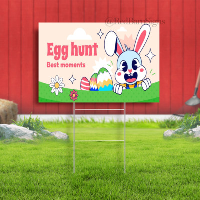 He Is Risen Easter Sunday Indoor Holy Week Palm Sunday Yard sign with H-Stakes