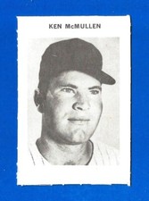 1969 Milton Bradley BASEBALL #188 KEN McMULLEN NRMINT SENATORS (SB1)