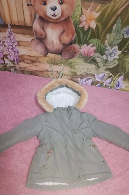 Dopodopo Winterjacke Baby Mädchen Gr.80 Gefüttert Wasserabweisend Warm...