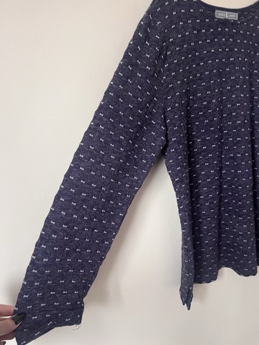 jessica graaf Size XL Grey jersey textured top tunic stretch comfy long sleeve - Picture 5 of 16