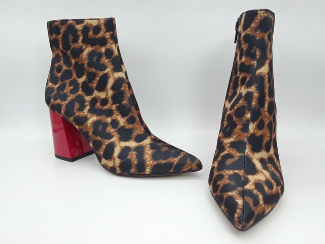 betsey johnson leopard booties