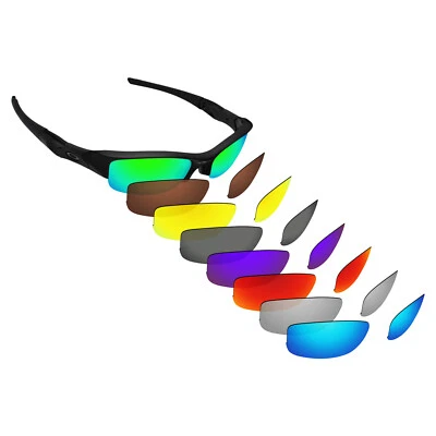 HAWKRYOPTICS Hawkry Polarized Replacement Lenses for-Oakley Flak Jacket Sunglass multi-color