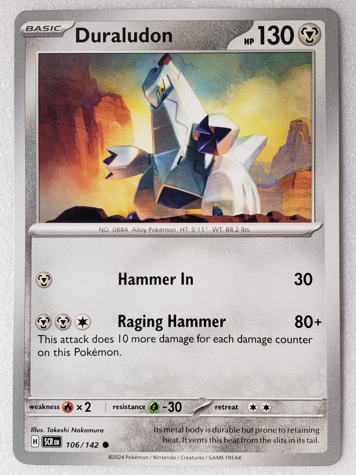 Duraludon 106/142 NM / M - Stellar Crown Pokemon Card - $2 Combined Shipping