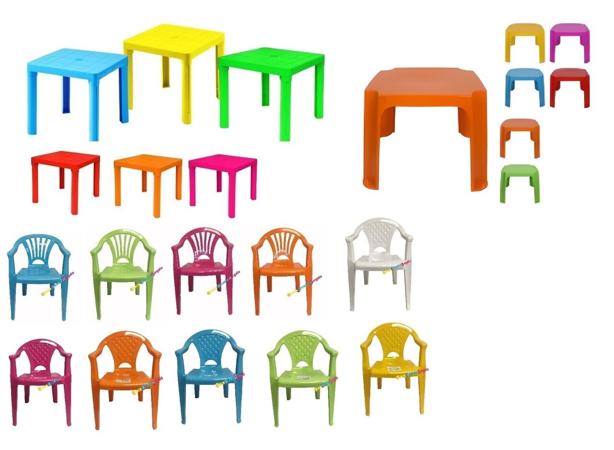 Tavolino in Plastica per Bambini Tavolo da Gioco Sedia Tavolo e Sedie  Bambini