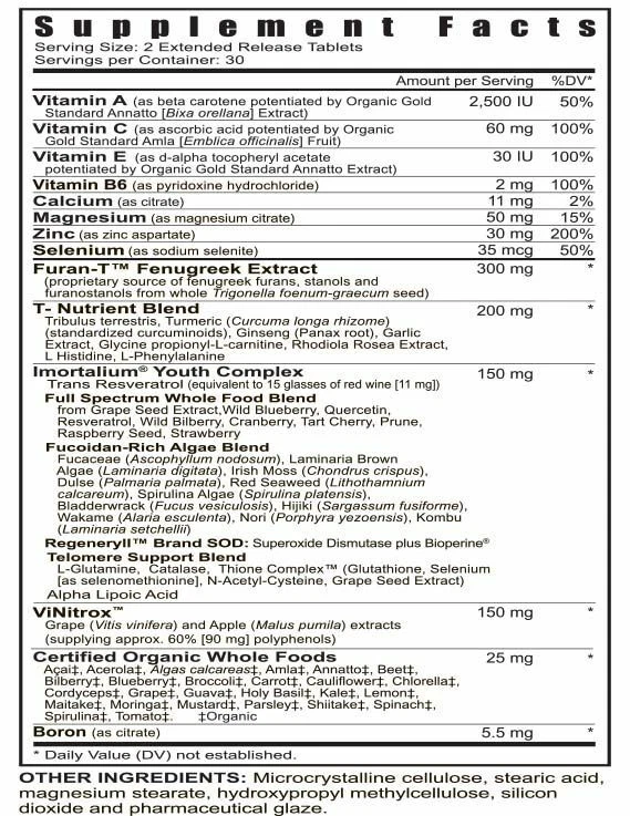 Youngevity Dr. Wallach XeraTest™ Soporte Hormonal para Hombres (60 Comprimidos) Foto 4 de 4