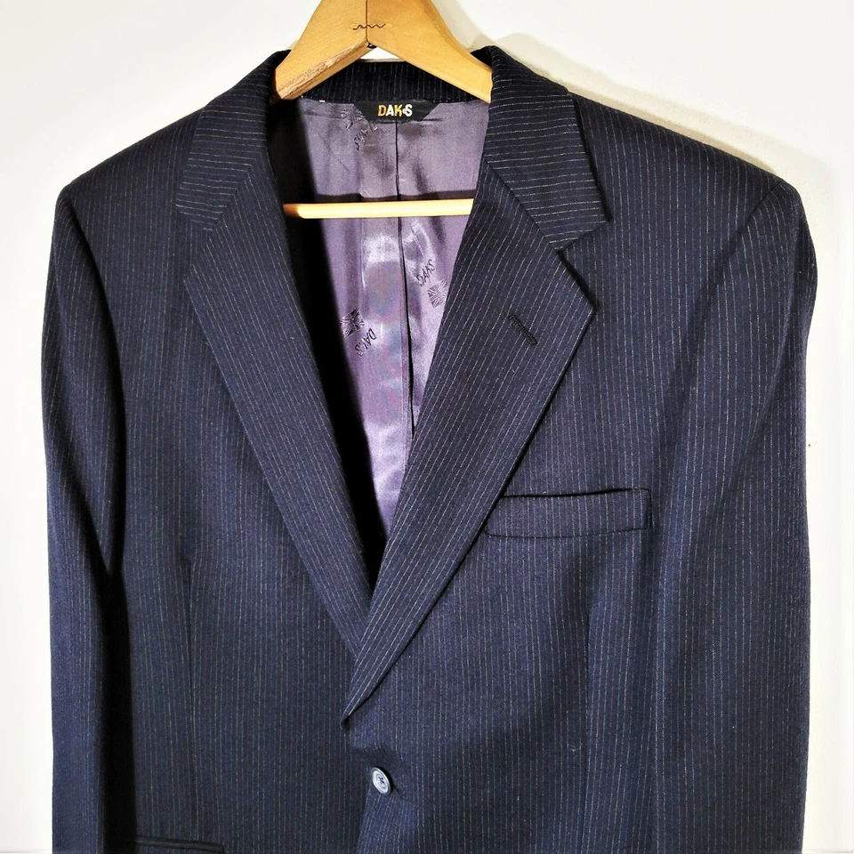 Abrigo Blazer Chaqueta De Colección Años 60 70 Lana Daks Deportivo De Colección A Rayas Atómicas Usado en Excelente Condición 40 R Foto 2 de 4