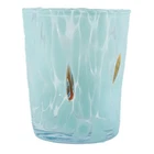 Murano Glass Drinking Art Glass Tumbler Light Blue Hand Made Millefiori Venice