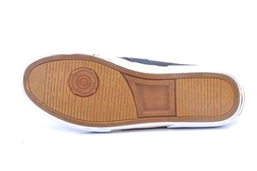 POLO RALPH LAUREN 990896J HUMBERTO Jr's (M) Navy/Yellow Canvas Casual Shoes - Picture 6 of 6