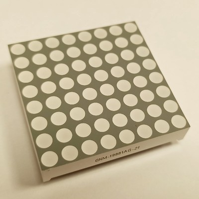 100 Stk. 8 * 8 GRÜN LED Dot Matrix Display Modul gemeinsame Kathode 47,8 mm 1...