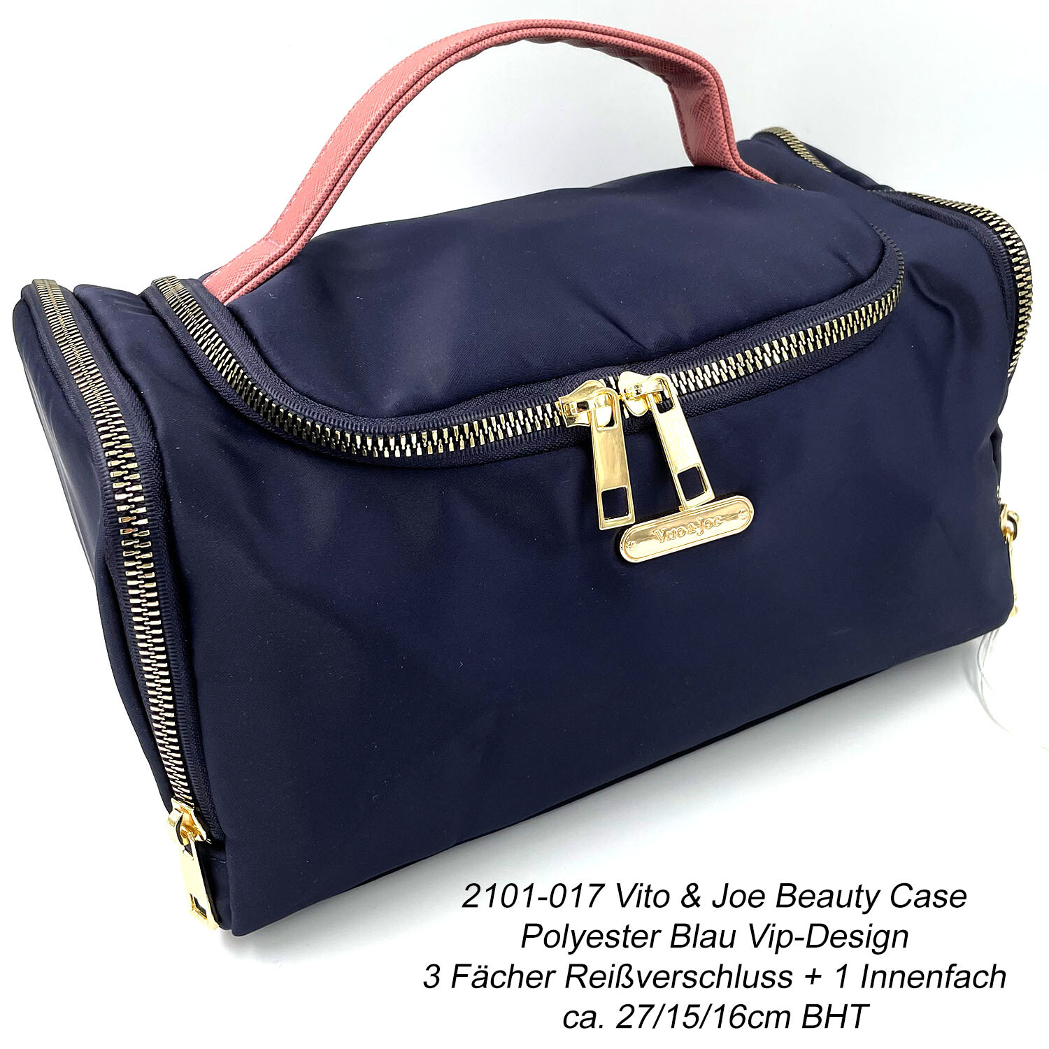 Valentino Damen Kosmetiktasche Ocarina Soft | Ca. 28 X 16,5 Cm | Gesteppt, Schwarz | Mit Reißverschlussfächern