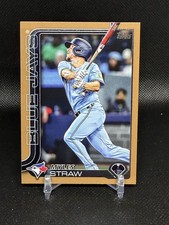2025 Topps Update Myles Straw #US340 - Gold Paper 632/2025 (SP) - Blue Jays