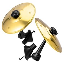 2 Pcs Car Cymbal Air Vent, Mini Drum Crash 5.3 5.5 1.4 inch, 2 - Gold
