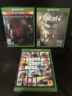 Xbox One Game Bundle : Metal Gear Solid V, Fallout 4, And Grand Theft Auto V