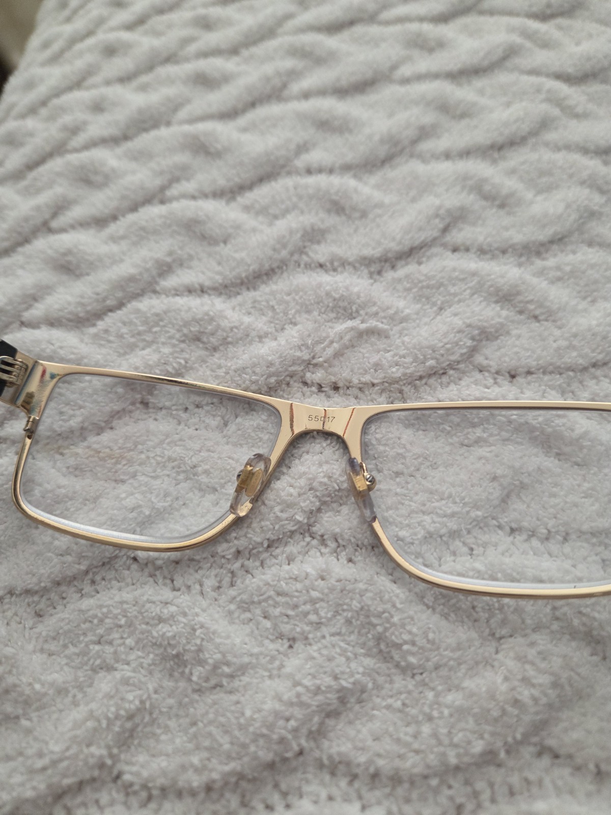 Versace MOD 1274 1468 Eyeglasses Frame 55-17-140 Blue square Medusa Arms  thumbnail 6