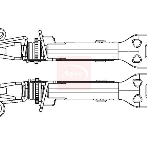 Peugeot 207 WA WC 2006-2015 Achsschenkel Einsteller Stange Achse Satz-image