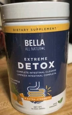 Bella All Natural Extreme Detox Powder - Mango New Sealed Exp 05/26