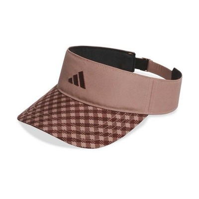 Adidas Damen Tour Gingham Kariert Golf Visier ''Warm Clay'' - Größe OSFMW