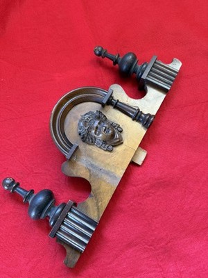 Uhrenaufsatz Uhrenkrone Wanduhr Pendeluhr Wiener Regulator 34x15cm