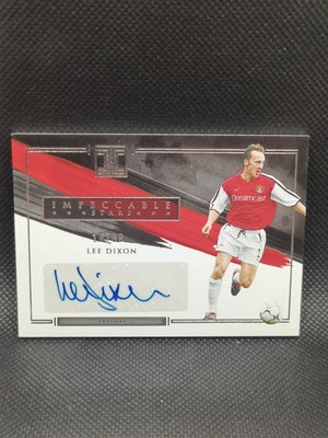 Lee Dixon Auto /99 - 2020/21 Panini Impeccable Premier League Arsenal Autograph