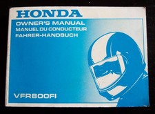 Honda VFR800FI 1997 manuale uso manutenzione originale inglese francese tedesco