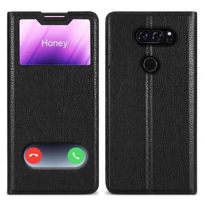 Case for LG V30 / V30+ / V30S / V30S+ Phone Cover Protection Window Book Wallet
