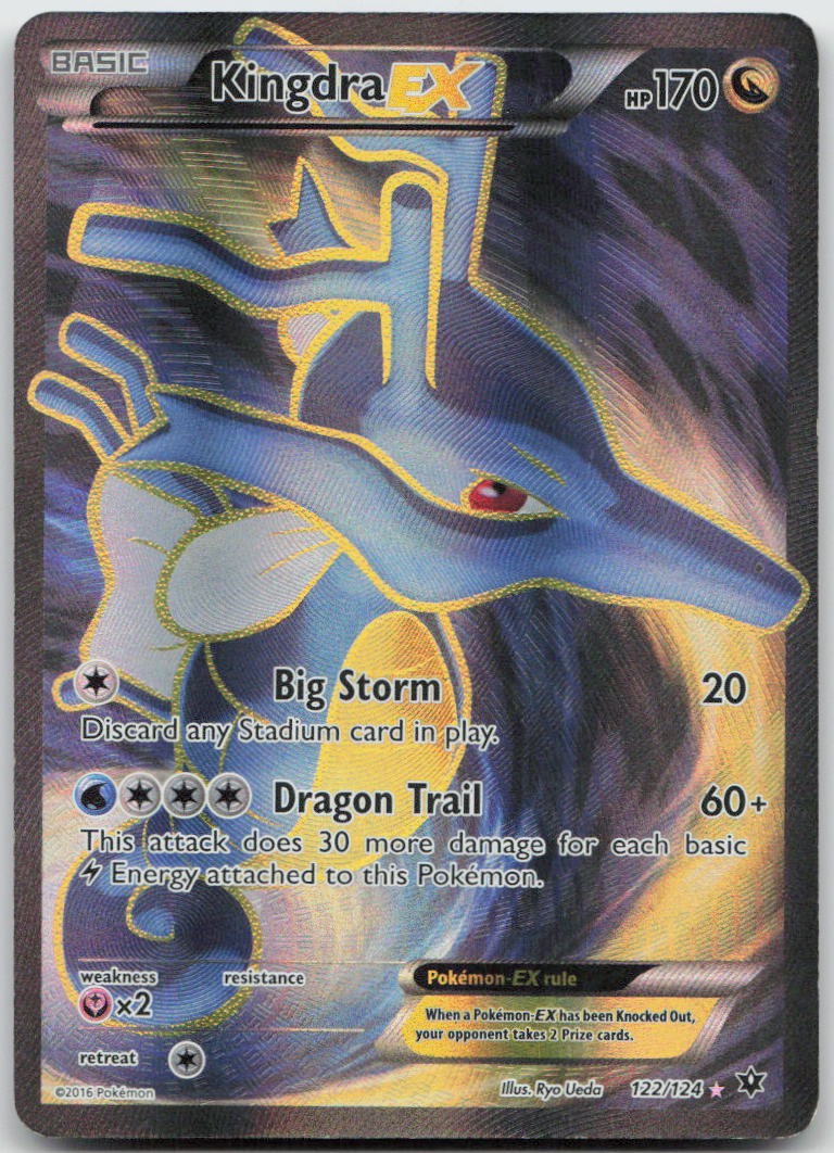 Kingdra EX 122/124 Ultra Rare Fates Collide Pokemon TCG MP