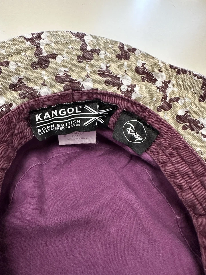 Kangol Born британский Disney чернила ведро шляпа желтовато-коричневый коричневый и белый размер средний - Изображение 3 из 4