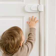 Snap On Child Proof Door Lock No Tools Adhesives Required Baby Safety Latch